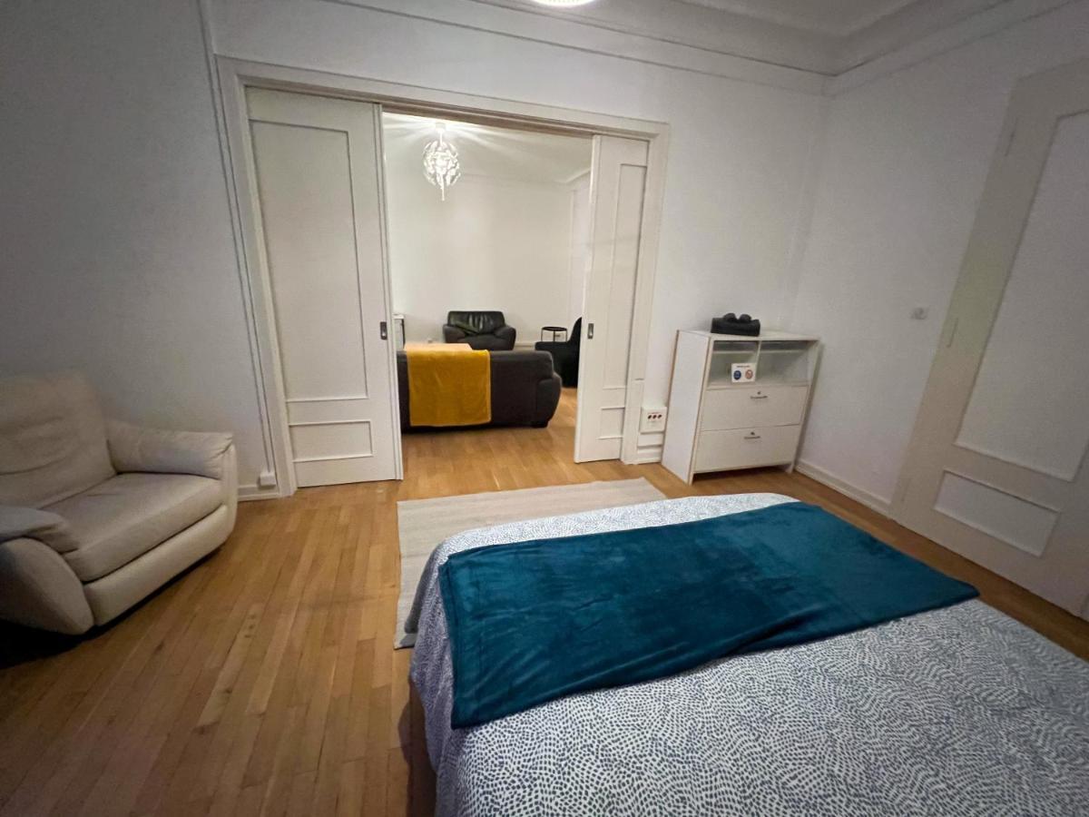 Chambres Privees -Private Room- Dans Un Spacieux Appartement - 100M2 Centre Proche Gare Mulhouse Eksteriør billede